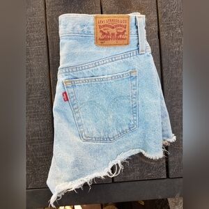 Levi's Light Blue Denim Women Shorts